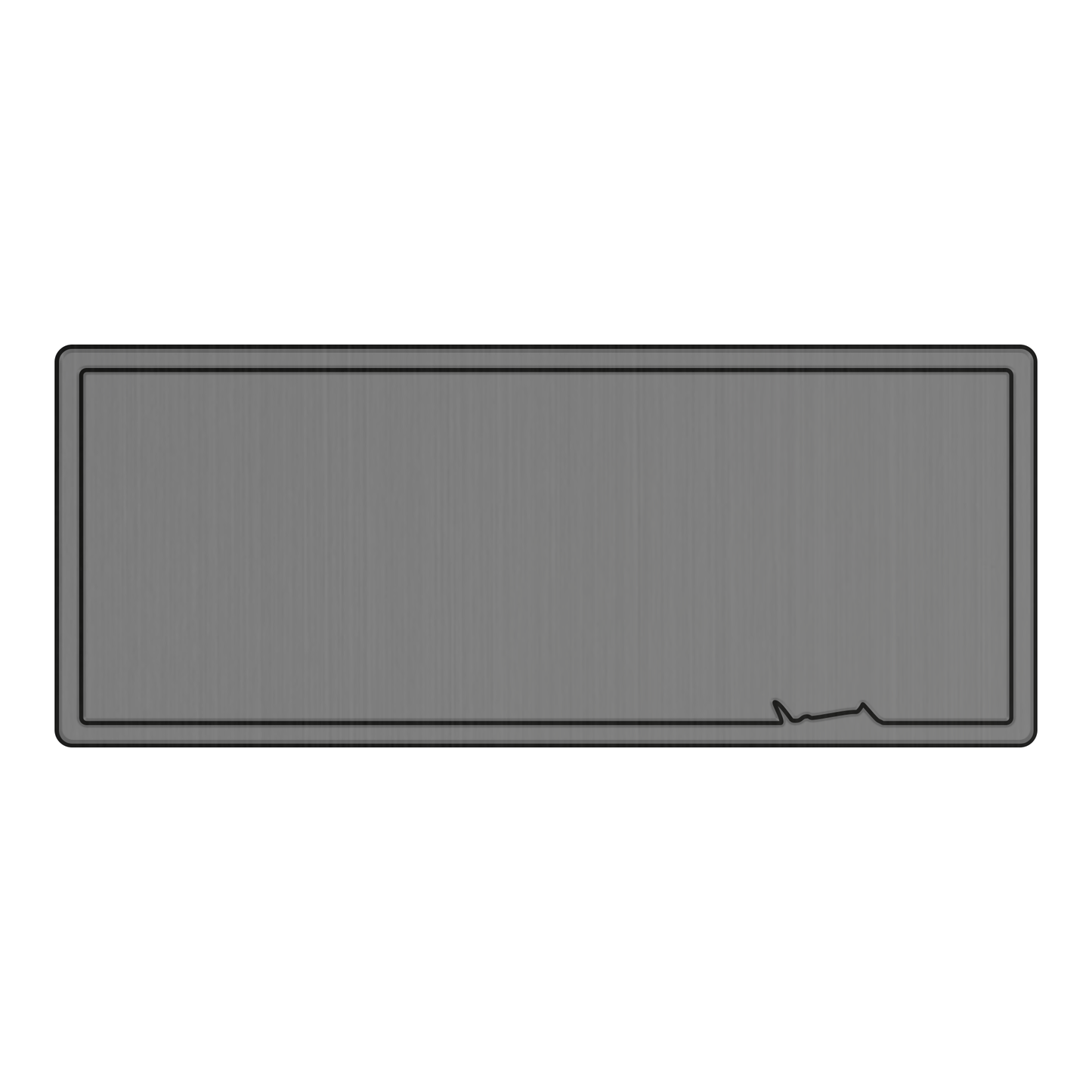 Anchor Grey-over-black foam helm pad at a boat's helm station, providing a comfortable, non-slip surface for the captain.