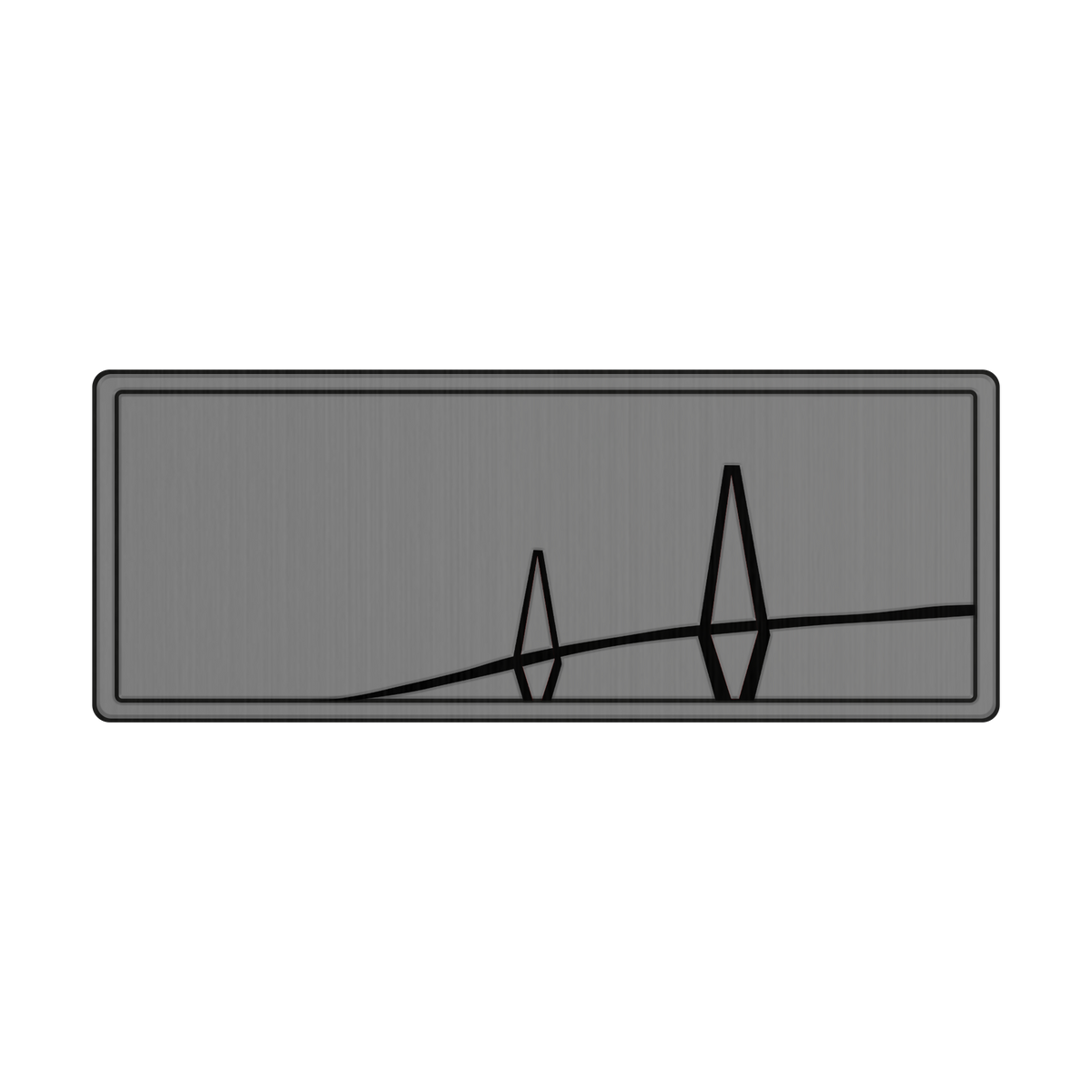 Anchor Grey-over-black foam helm pad at a boat's helm station, providing a comfortable, non-slip surface for the captain.